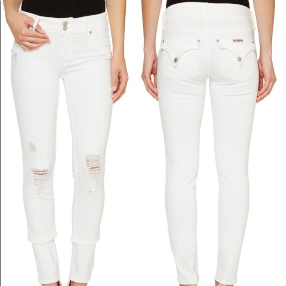 HUDSON Collin Ankle Skinny - Distressed White